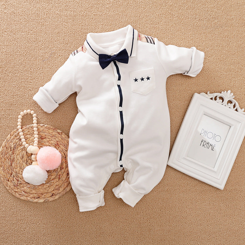 Gentleman's Baby Clothes, Long-sleeved Baby Clothes, Gentleman's Romper