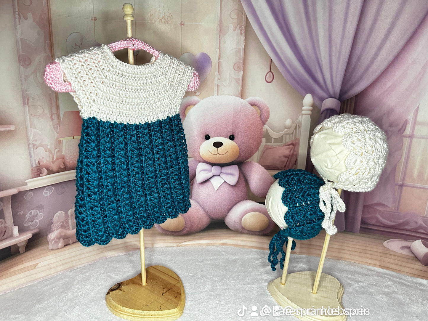 Baby Dress Blue Teal